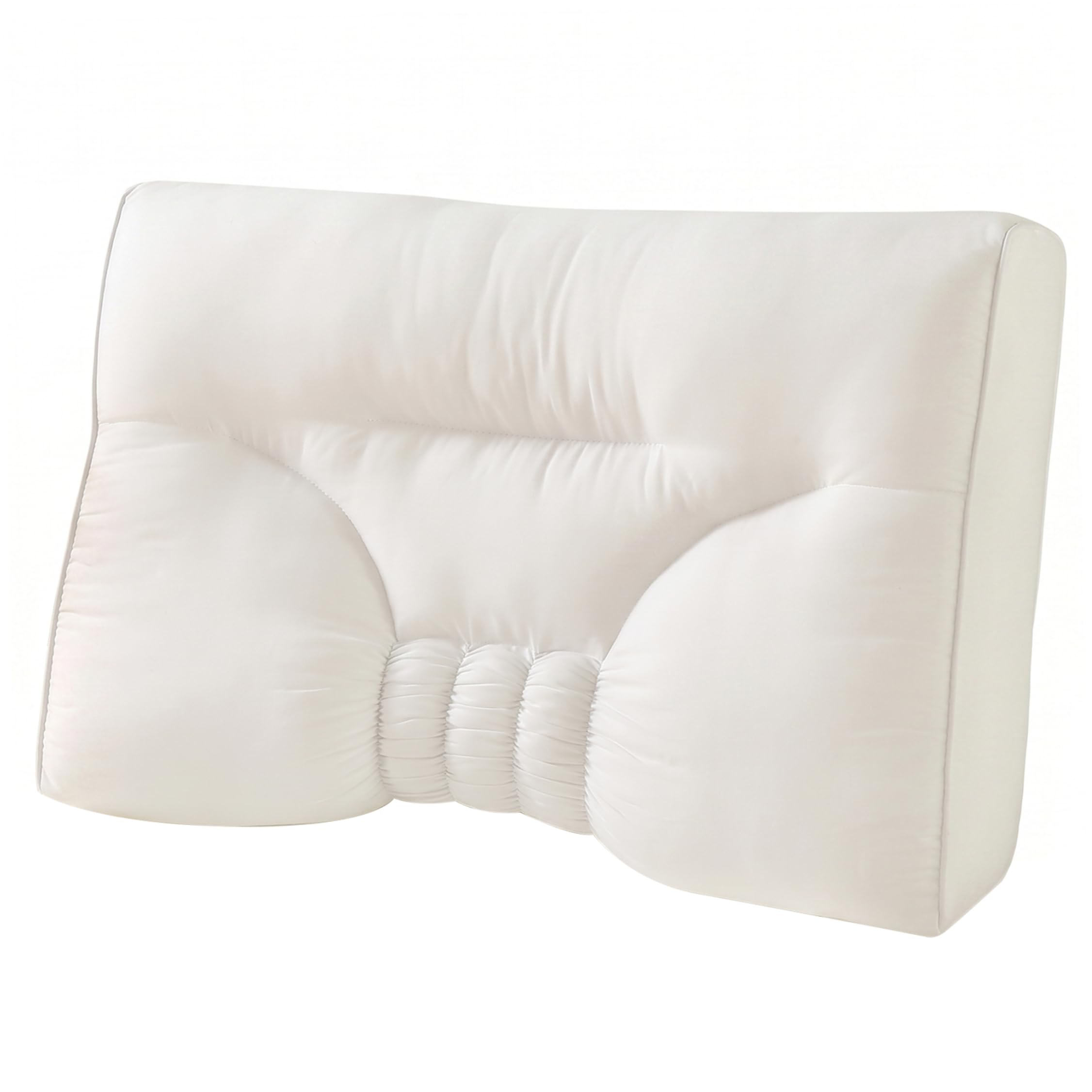 Neptuiby Neck & Cervical Pillows, Soft Ergonomic Pillow Zero Pressure Neck Support Skin-Friendly Fabric for Home, Hotel, Dorm, 19x29 Inch.