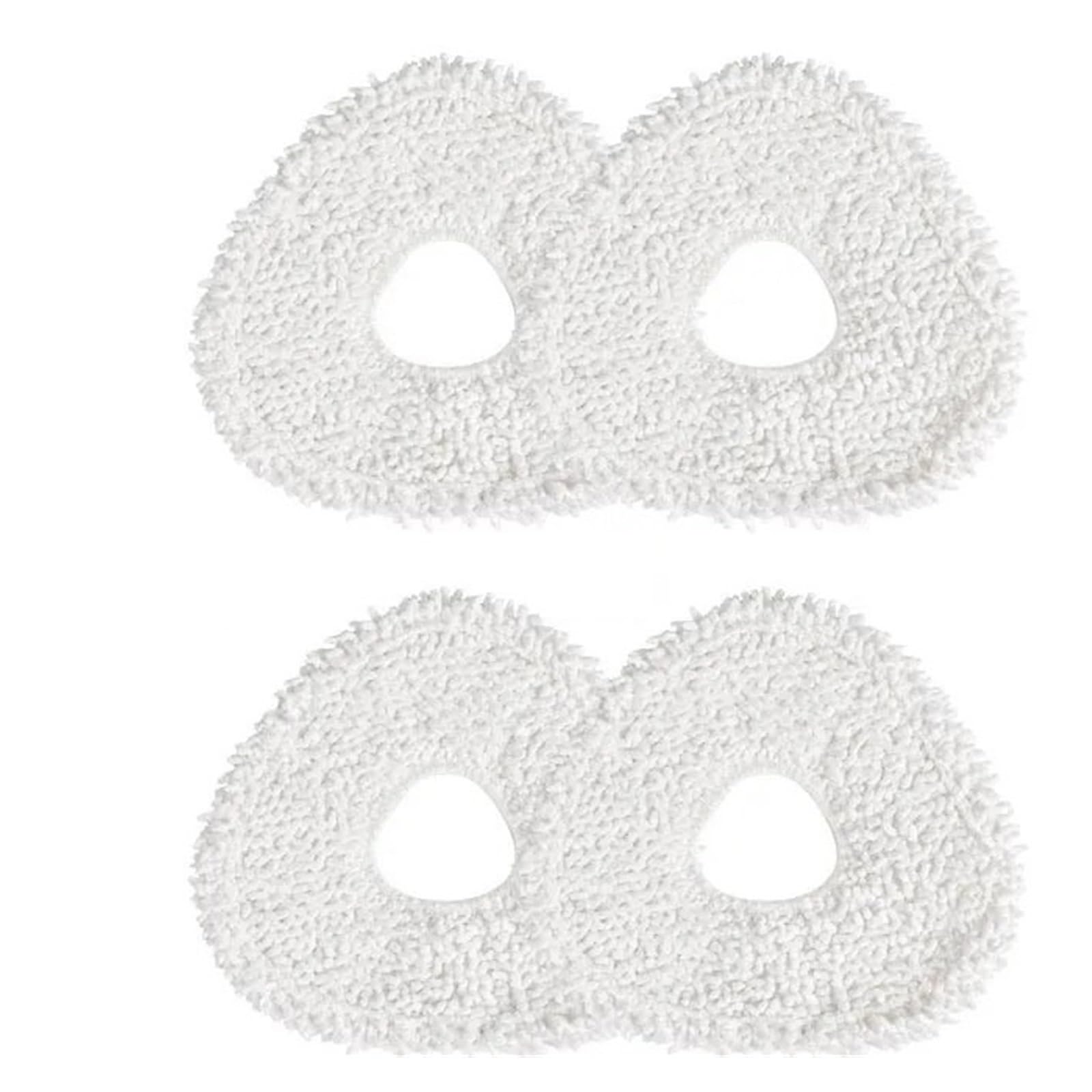 SLAQEYDJS Mop Cloths Rags, Replacement Accessories Compatible With Narwal T10 J1 J2 Robot Vacuum Cleaner(4pcs)