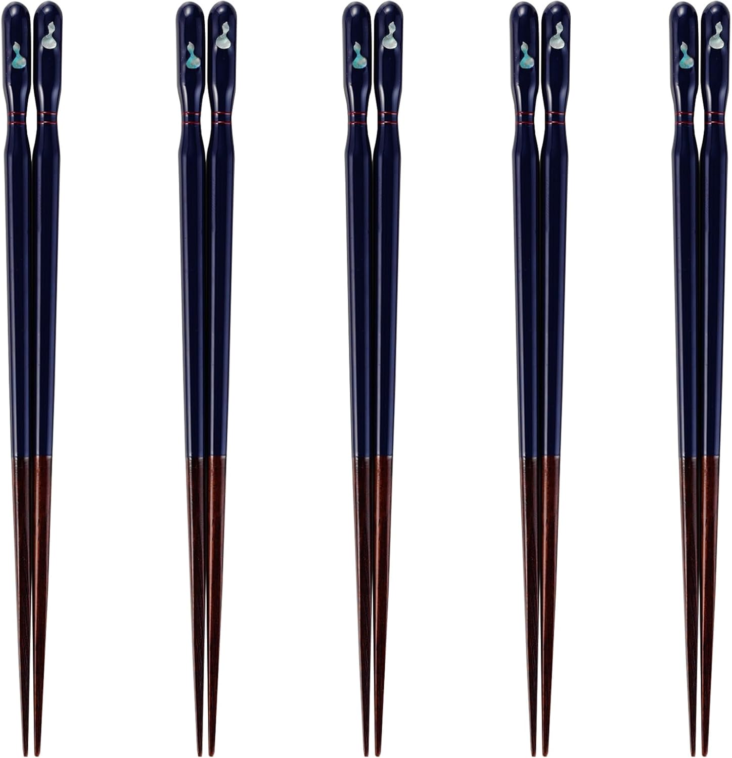 J-kitchens PID593815 Japanese Chopsticks, Set of 5 Pairs, Material: Wood, Chopsticks, Made in Japan