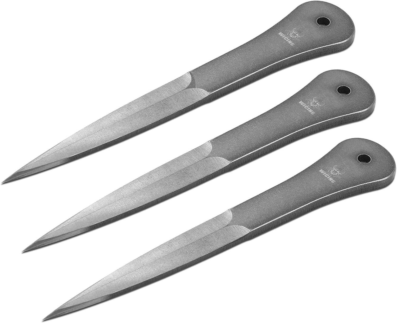 WICING 9.5 Inch Throwing Spikes 0.236" Thick Full Tang Design, with