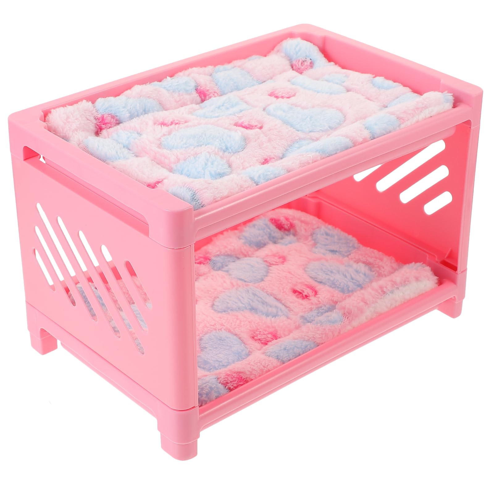 POPETPOP 1 Set guinea pig bunk bed Multifunction Hamster House bed pet Ferrets rabbit guinea pig nest wear-resistant bunny double-layer hamster Small animals pet house detachable