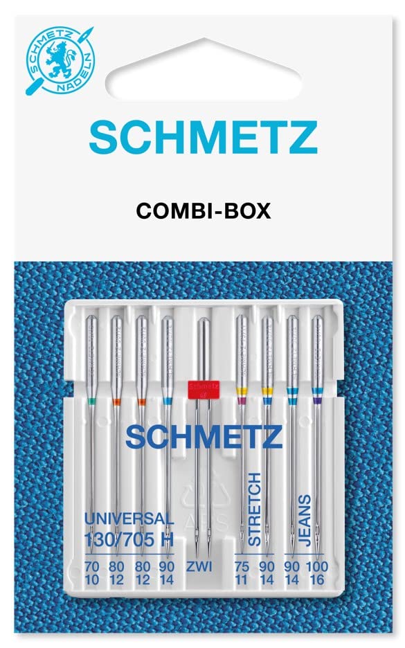 Aiguille Double Machine A Coudre Schmetz Lot De 1 Aiguille Universelle Double – Différentes Tailles (75 écarts De 2,5 Mm Aiguilles Pour Machines à Coudre