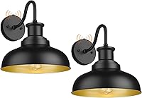 Vista 24 de Luces de granero de cuello de cisne para exteriores, apliques de pared al aire libre, luces rústicas de montaje en pared exterior, accesorios