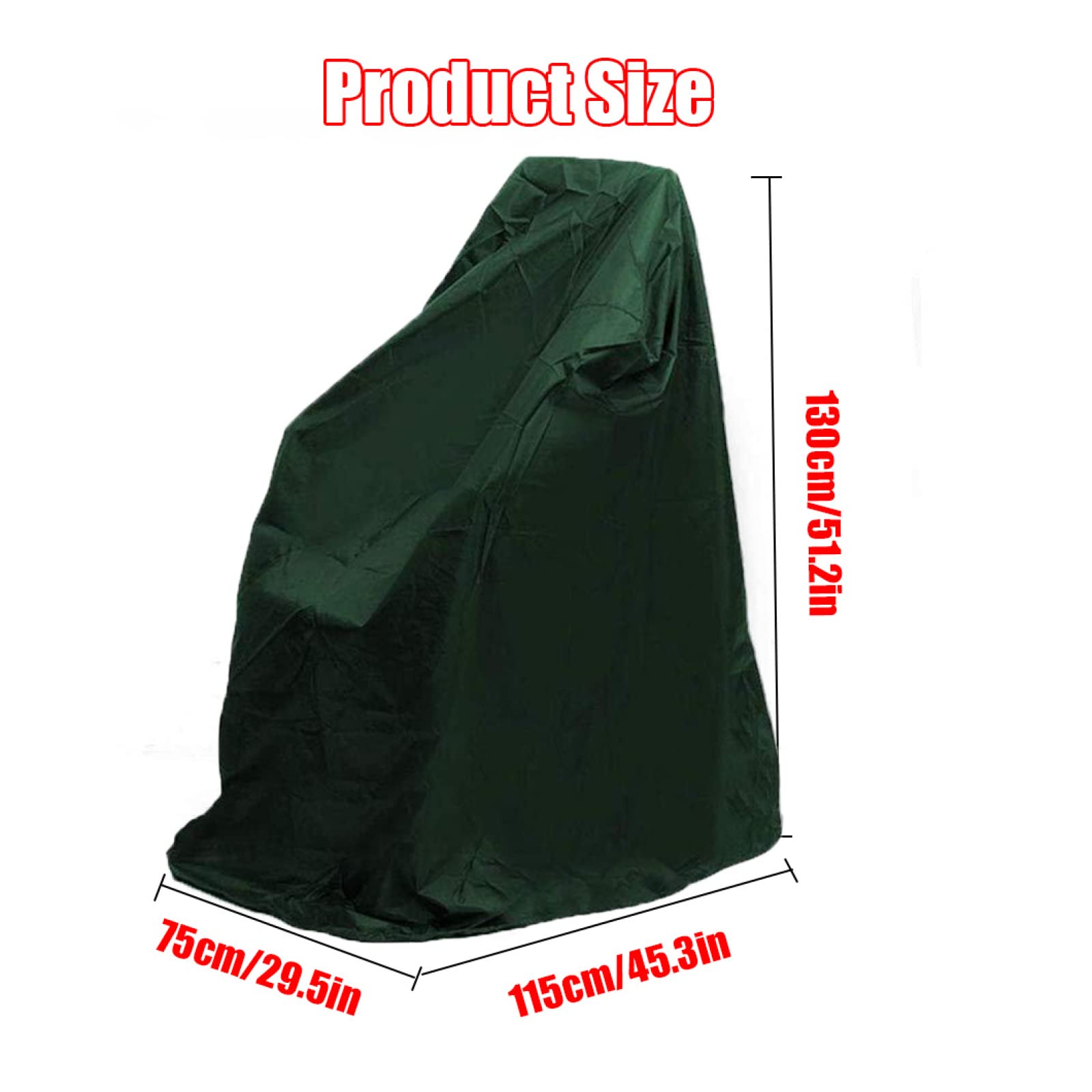 Funda Impermeable para Silla de Ruedas para Exteriores, Tela Oxford Verde 210D, Funda para Scooter de Movilidad, Funda Duradera para Silla de Ruedas, Anti-UV, a Prueba de
