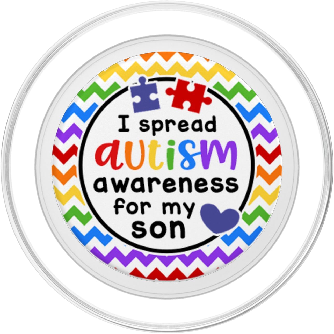 Autism Pop Socket - Autism Popsocket - Awareness for Son PopSockets PopGrip for MagSafe