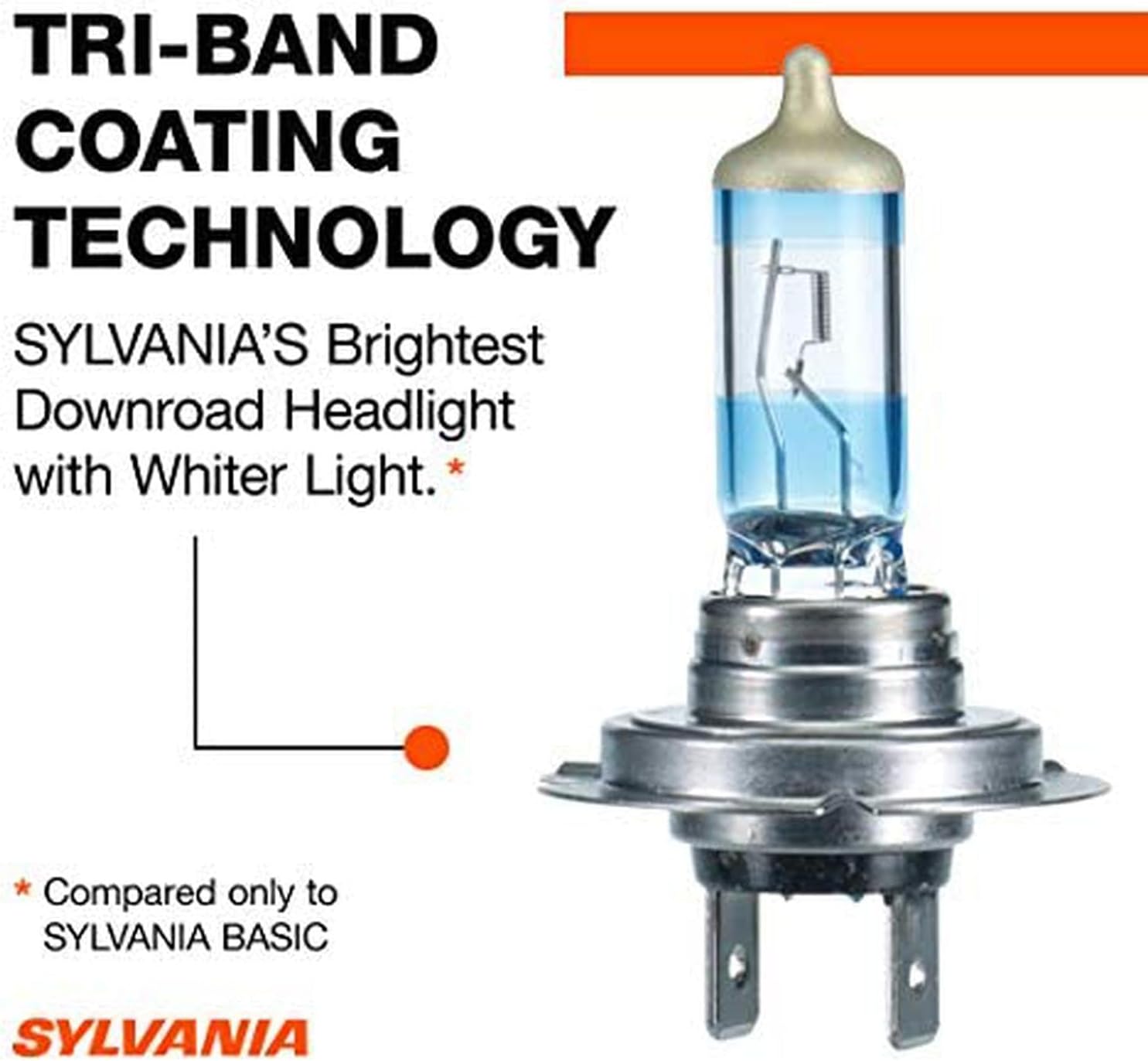 SYLVANIA - H7 SilverStar Ultra plus Free Installation Gloves - High Performance Halogen Headlight Bulb, High Beam, Low Beam, Fog Replacement Bulb, Brightest Downroad Whiter Light (Contains 2 Bulbs)