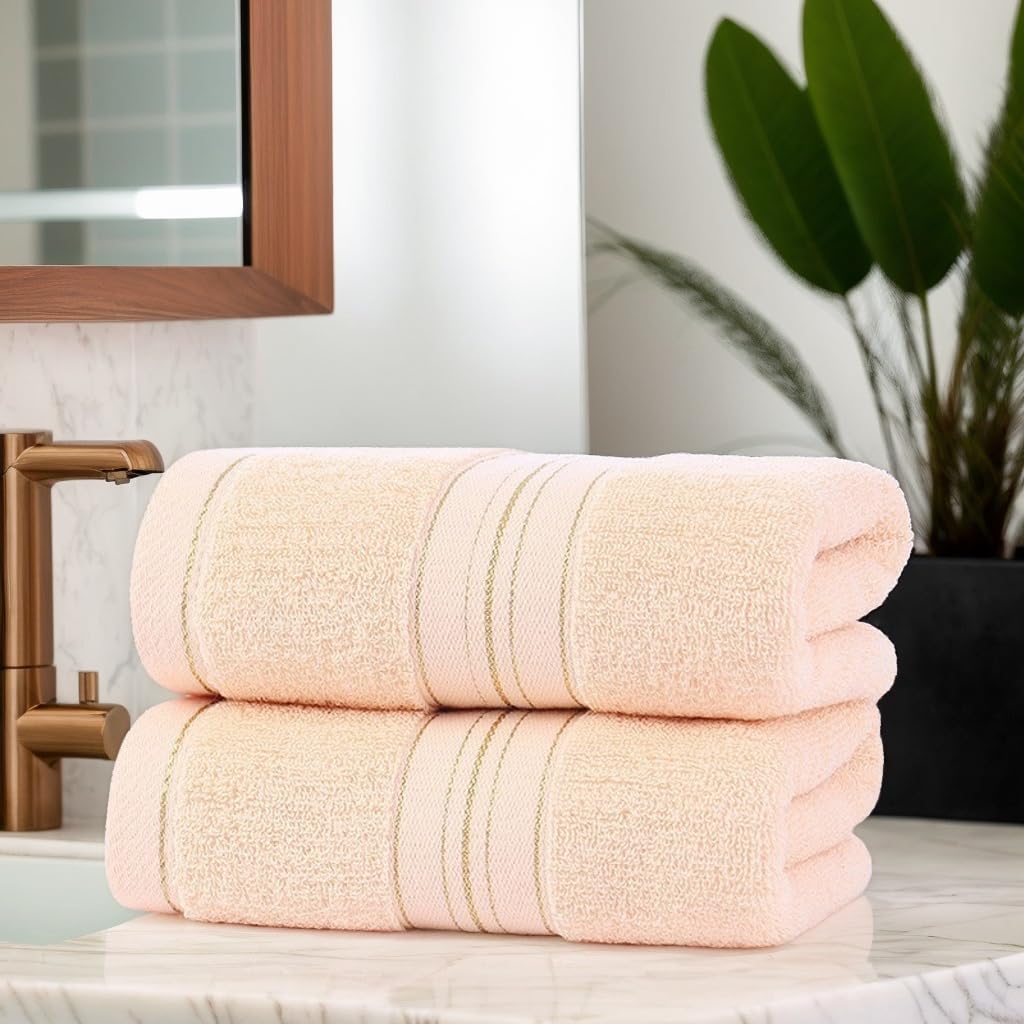 Ultra - Soft Cotton Bath Towel with Modern Chic Design - Quick - Drying and Absorbent for Home