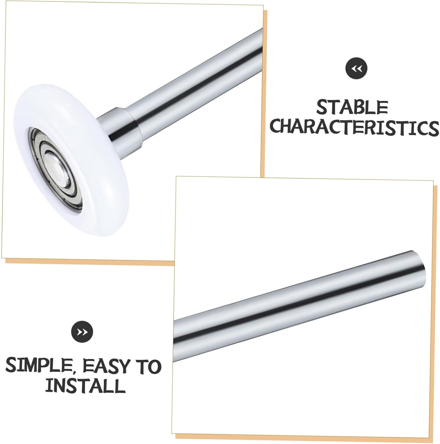 SHINEOFI 2pcs Replacement Roller for Garage Door Nylon Garage Door Rollers Easy Install Quiet Operation