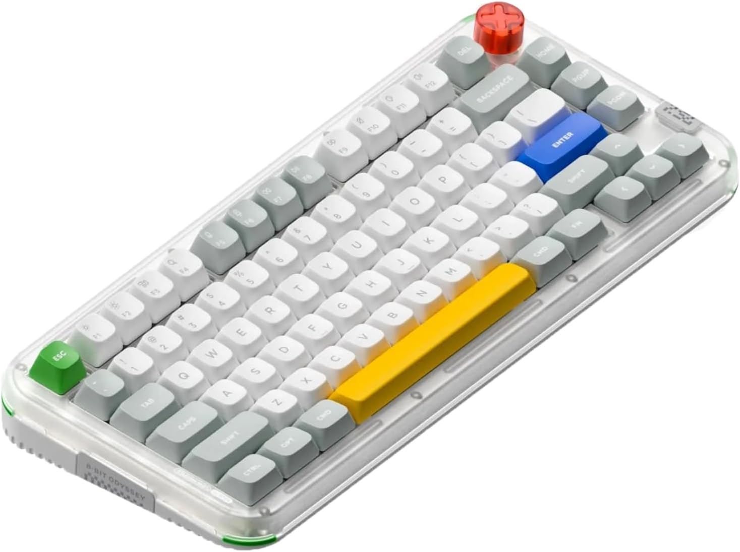 nuphy Kick75 High-Profile Wireless Mechanical Keyboard, 75% Layout Bt/2.4ghz/USB-c Hot-Swappable Gaming Keyboards,Mechanical Keyboard Supports QMK/VIA Programmable, with Volume Knob and RGB Backlight