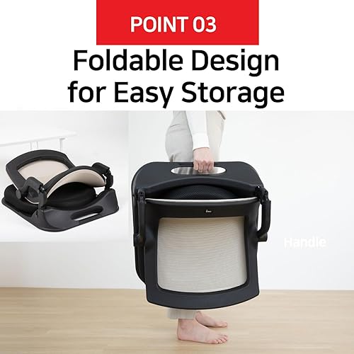 Miniatura 8 de Silla de Piso Patentada con Soporte para la Espalda - Silla de Piso Ortopédica Plegable para AdultosNiños - Asiento Japonés sin Patas para