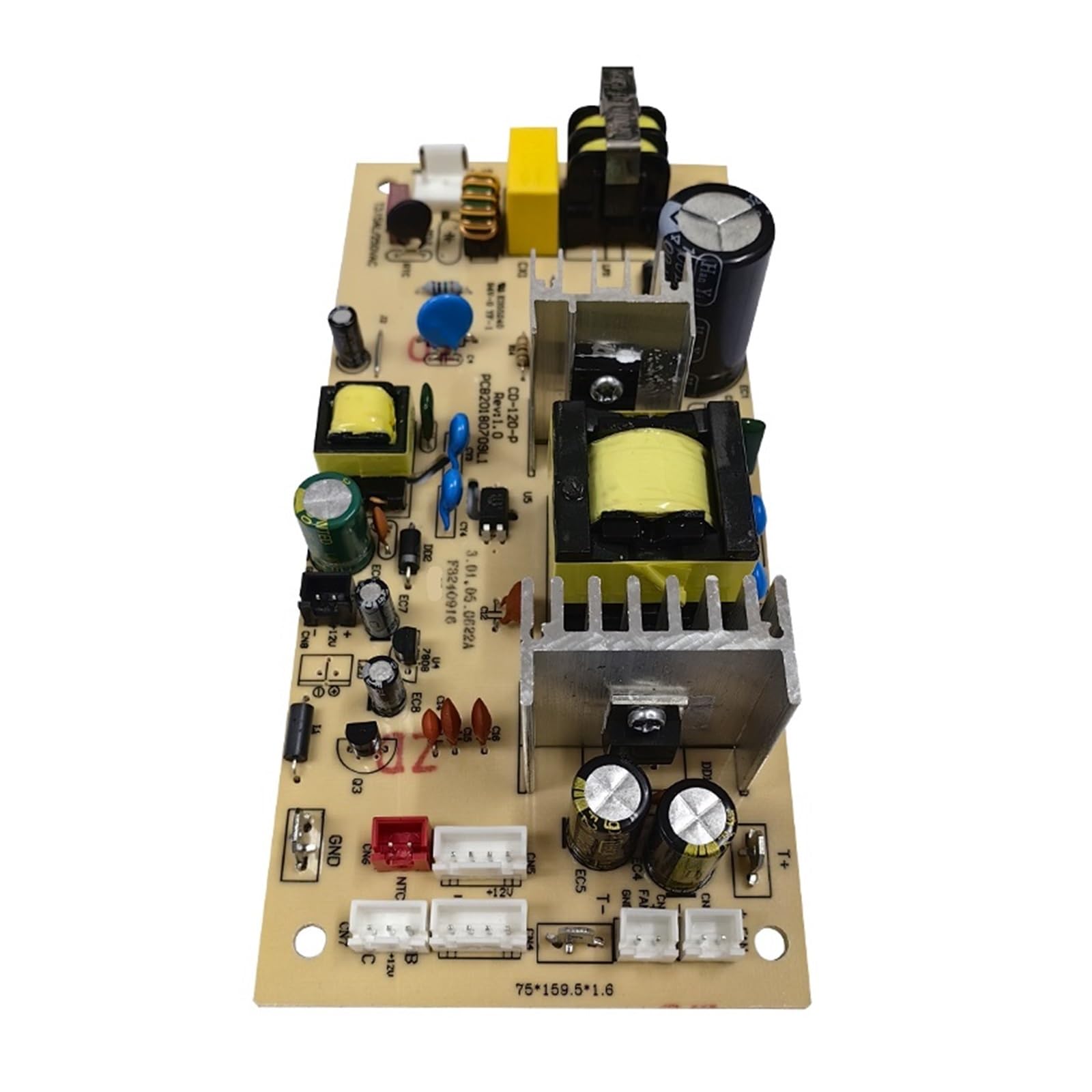 Carte De Circuit Imprimé D'alimentation For Armoire À Vin CD-120-P/REV-1.0-PCB20180709L1 E355240, Pièces De Réfrigération, Ventilateur Interne Et Externe, Carte Mère SK-BX-P ZC-BX-P