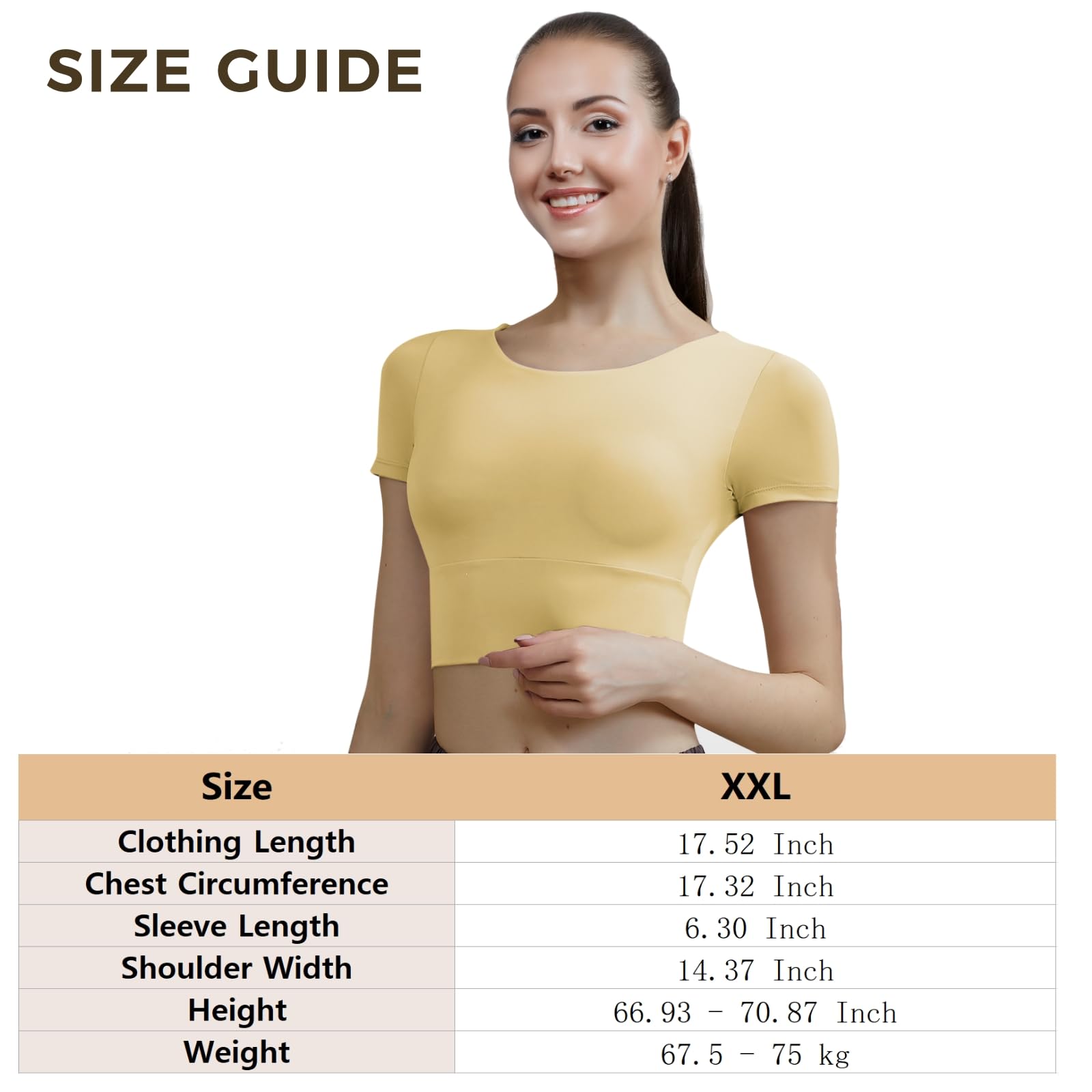 Tops de Sport Dos Ouvert pour Femme, Manches Courtes avec Soutien-Gorge intégré, brassière de Sport Dos Nu, Hauts de Yoga en mélange Nylon élasthanne, Disponibles en Plusieurs Tailles et Couleurs