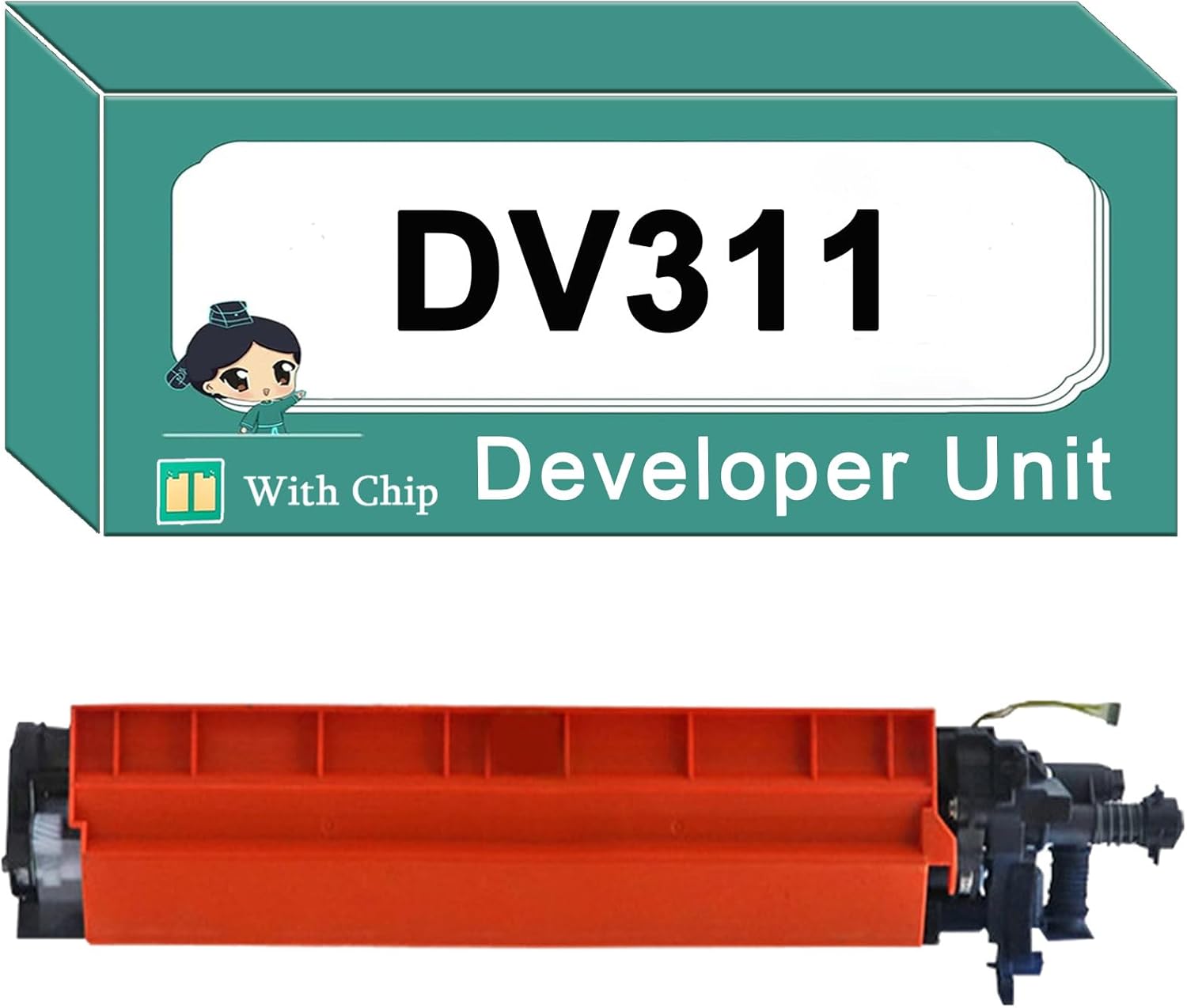 DV311 DV-311 Developer Unit A0XV03D A0XV0KD A0XV0ED A0XV08D Compatible for Konica Minolta Bizhub C220 C280 C360 Printer DV-311C Cyan
