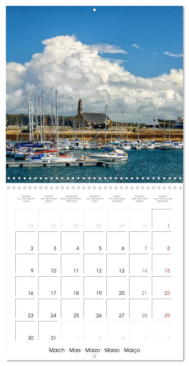 La Bretagne la presqu'île de Crozon (Calendrier mural carré 2026 30x30 cm) Calendrier double avec une page pour vos prises de notes: Photos d'une région côtière exceptionnelle.