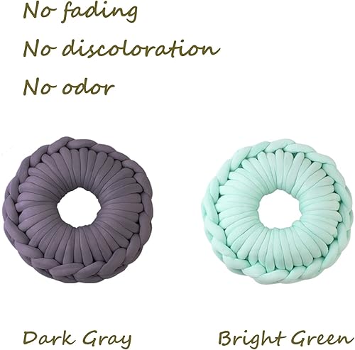 Miniatura 3 de 3 piezas de hilo grueso para tejer con el brazo, hilo de tubo voluminoso para manta de nudo trenzado, hilo gigante para tejer a mano alfombras,