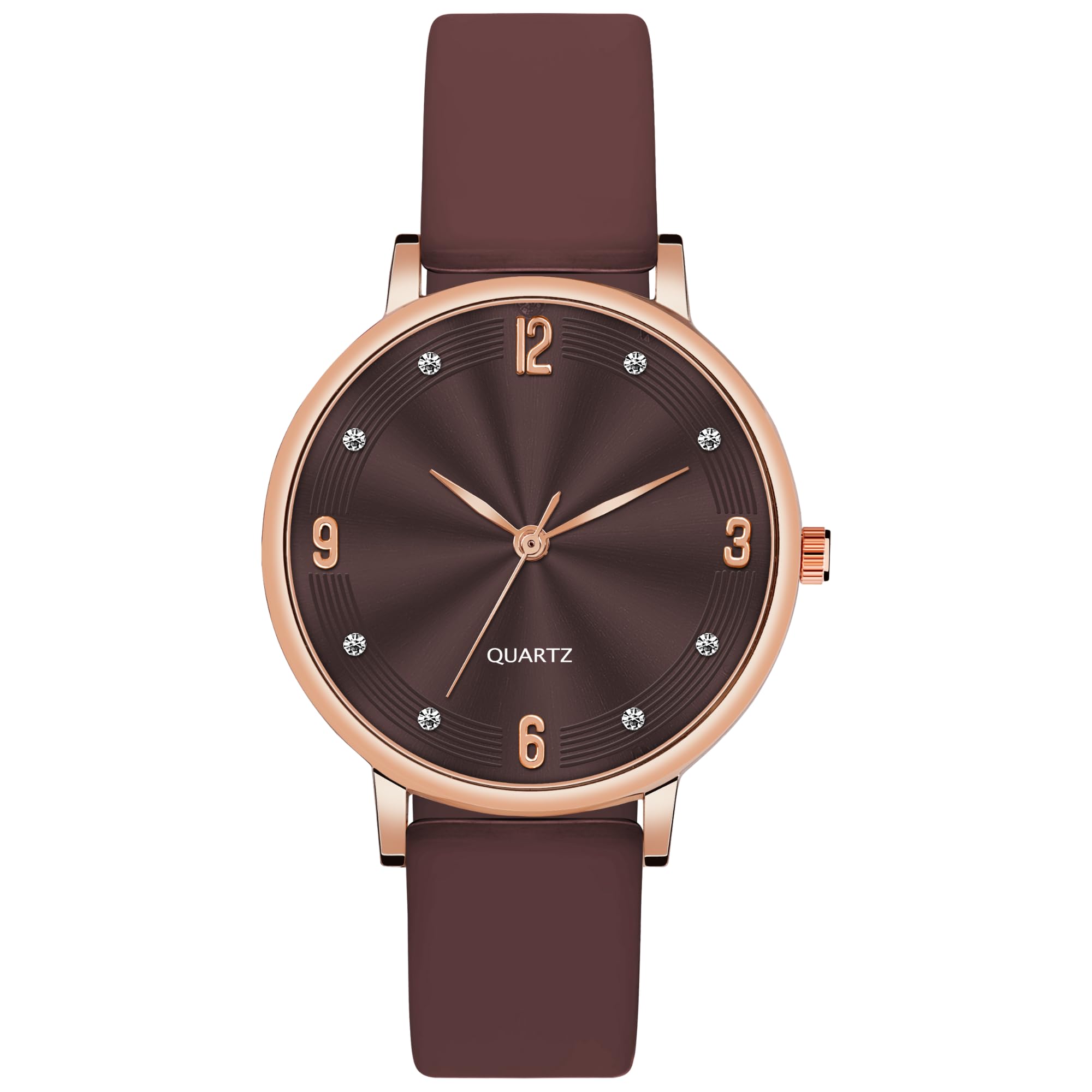 Silicone Strap Elegant Women's Analog Wrist Watch