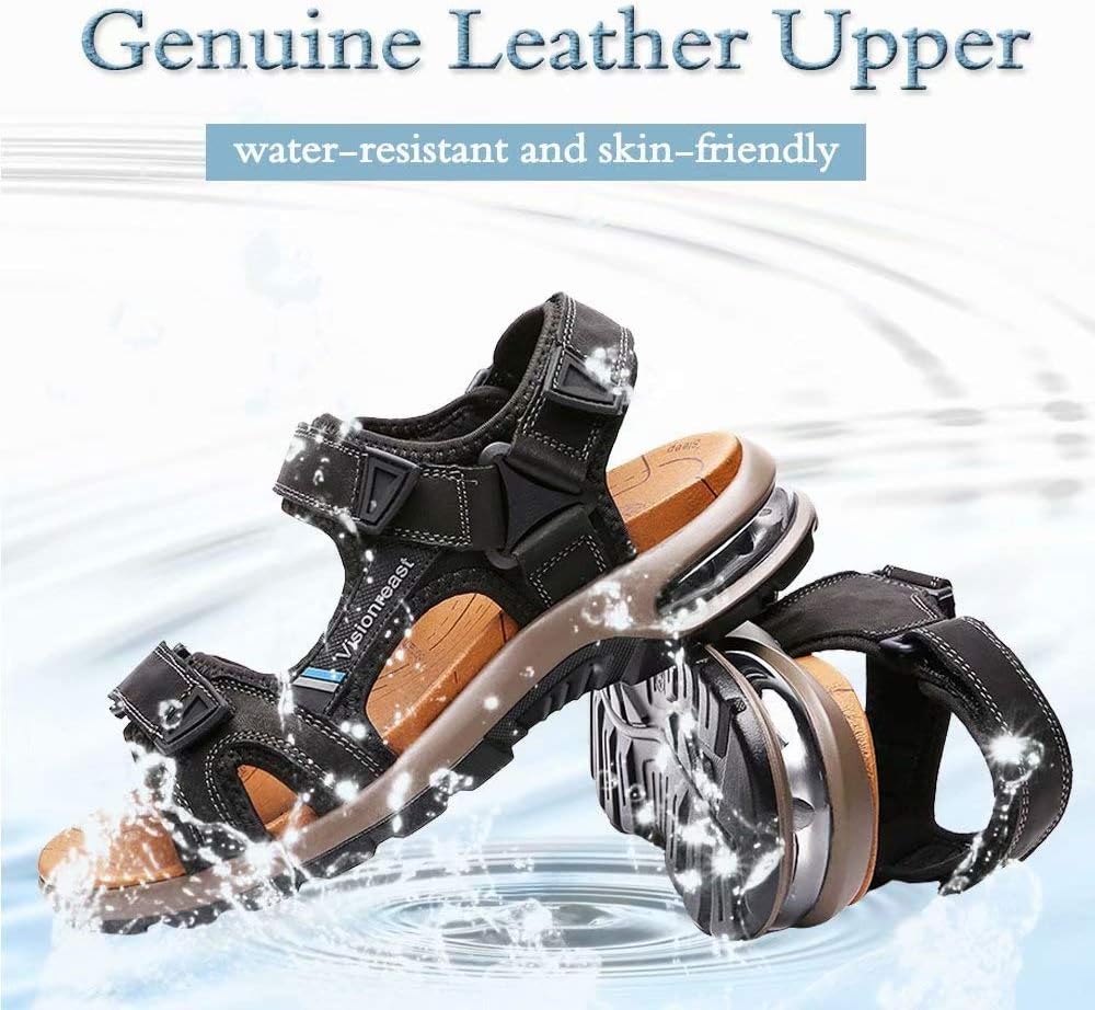 visionreast Mens Athletic Sandals Open Toe Hiking Outdoor Non-slip Sandals Air Cushion Sport Casual Beach Sandals - Image 2