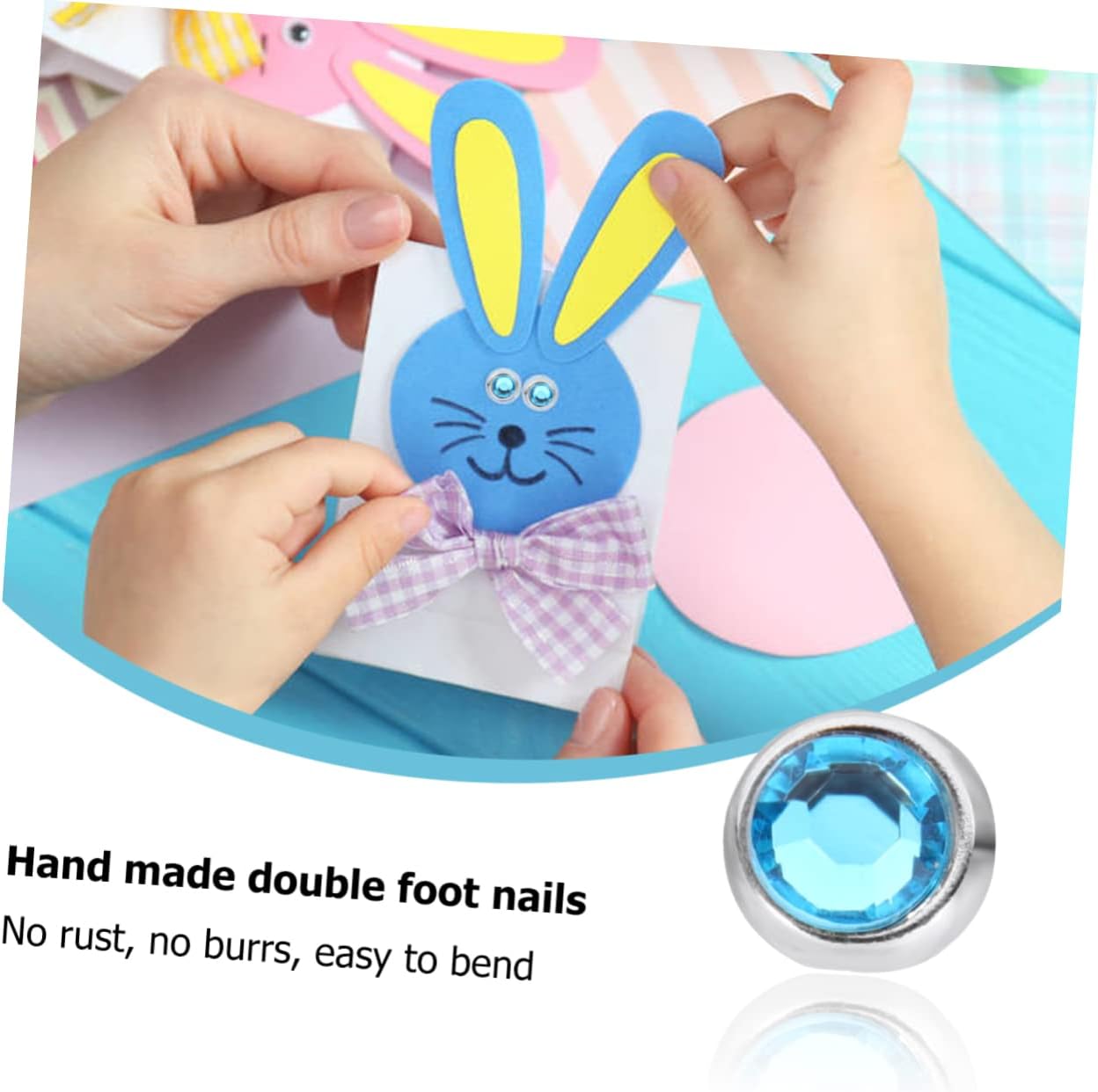 LIGHTAOTAO 50pcs Adorable Handmade Decorative Brads for Scrapbooking Crafts and Photo Embellishments Design