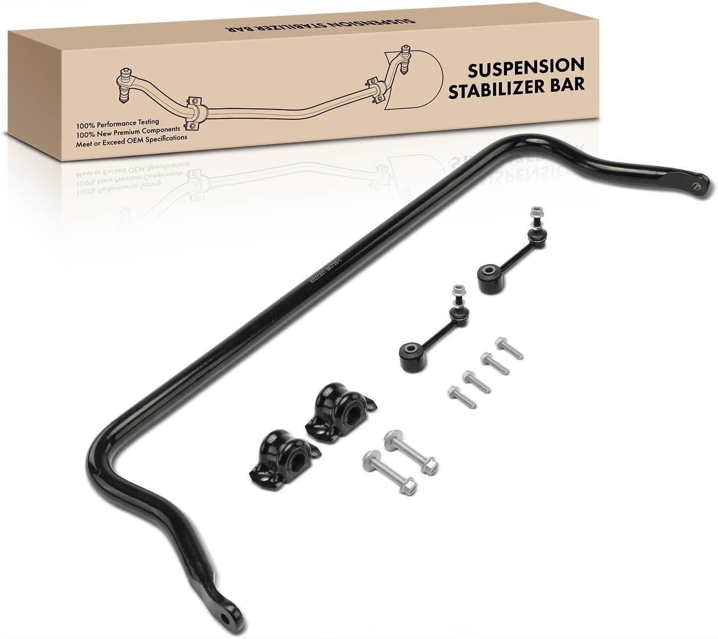 Replacement Parts for Front Suspension Sway Bar w/Bushing Kit for Jeep Wrangler 2007-2017 Wrangler JK Mod-AP88P-102173