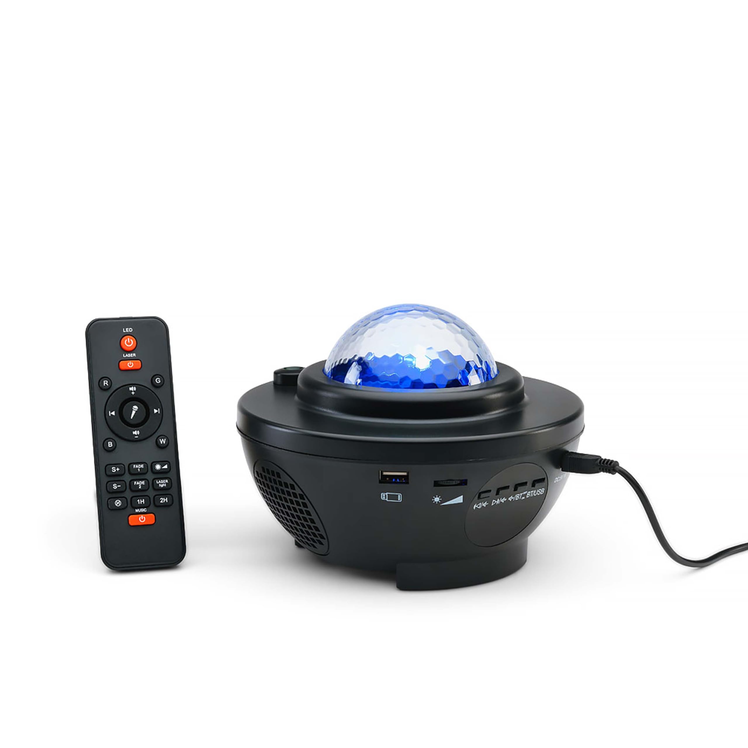 Red5 Galaxy Projection Lamp Wireless Speaker Usb Powered, Black