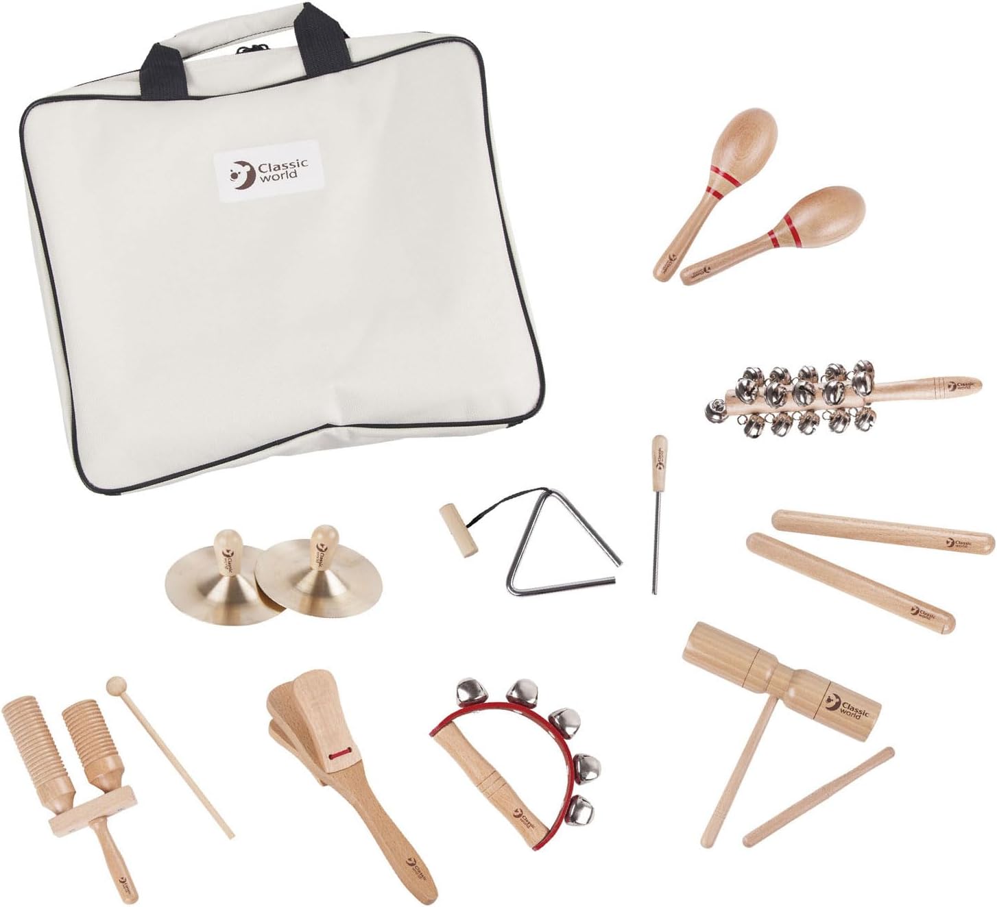 Classic World 9 Musical Instruments with Storage Bag