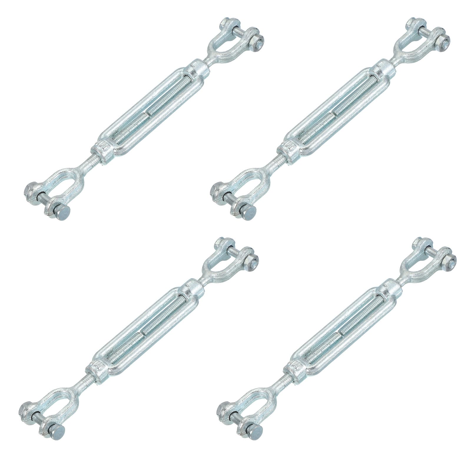 QUARKZMAN 4Pcs M10(3/8") Morsetto A Morsetto Per Cavo Di Acciaio Zincato Regolabile Per Tende Da Sole, Corda Per Bucato, Carico Di Lavoro Massimo 3200 Lbs