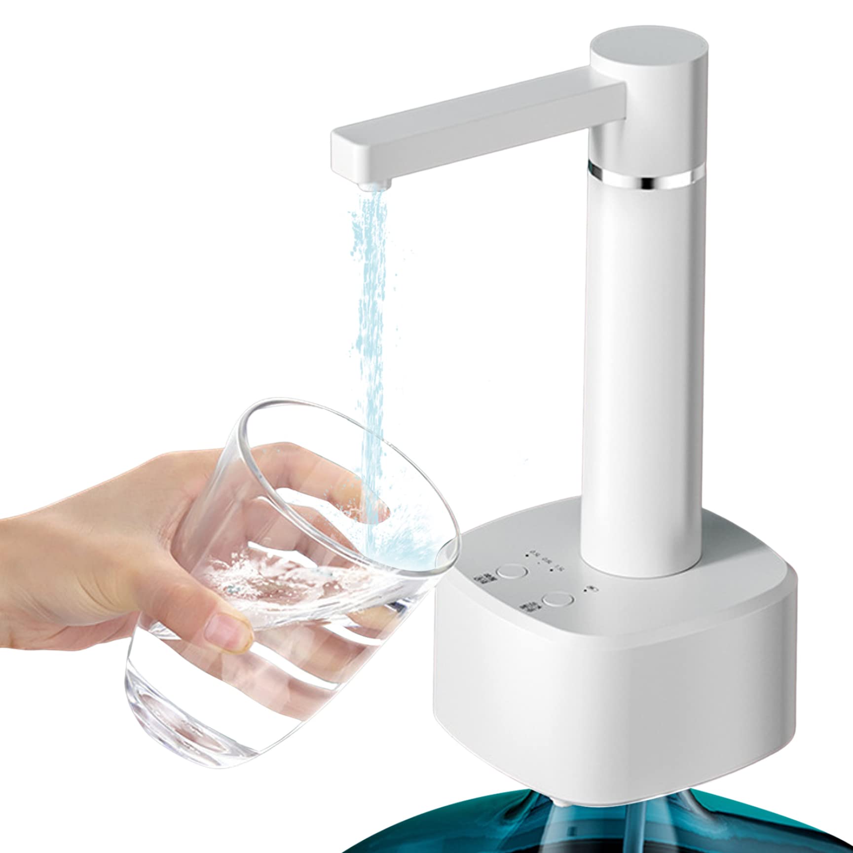 Xdyyjrasa Water Bottle Dispenser Pump - USB 3 Gears Desktop Water Pump, for Home Office Use