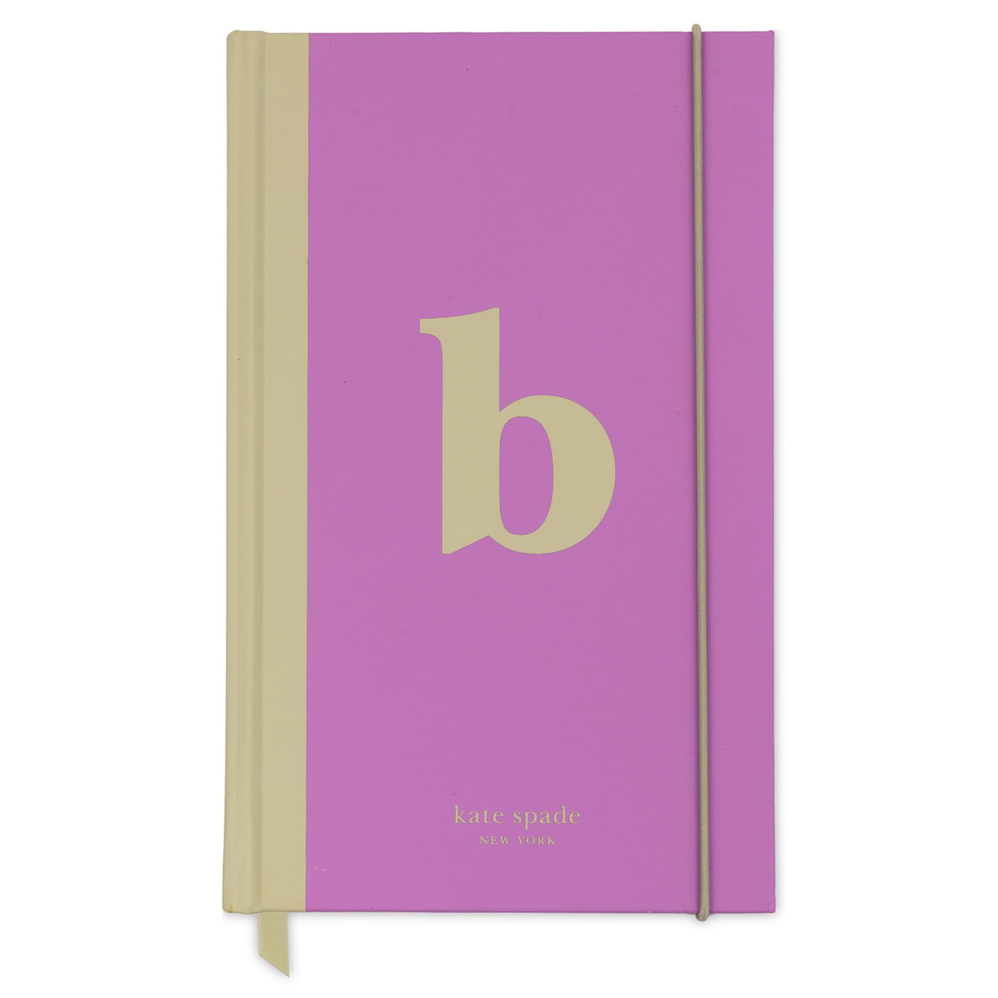 Kate Spade New York Just Mine Notebook Journal, Monogram Cloth Hardcover Journal, 8.25" x 5.25", Diary Includes 168 Lined Pages, (B)