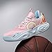 Men Basketball Shoes High Top Non Slip Womens Basketball Sneakers Comfortable Fashion Athletic Training Sport Shoes (6.5,Pink)