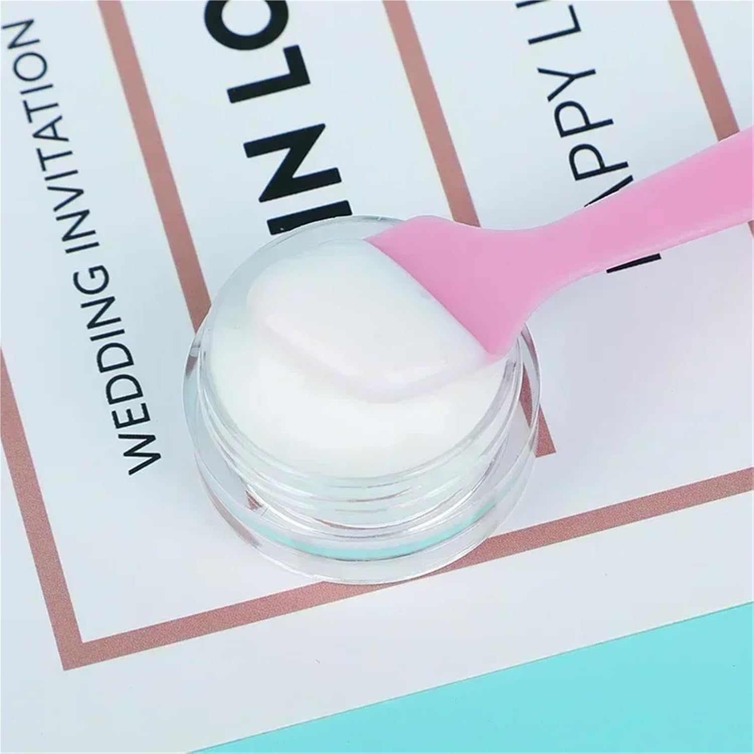 Small Cosmetic Spatulas 400PCS Makeup Spatula Cosmetic Mask Disposable Creams DIY Mixing Spatulas Spoon For Sampling and Tools(Pink)