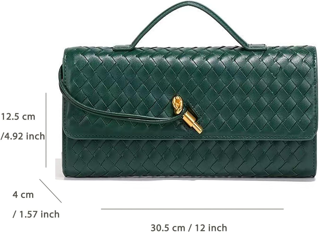 NEWBELLA Handwoven Women's Clutch Purse, Crossbody Bag with Adjustable Strap for Evening & Casual Use - Image 5