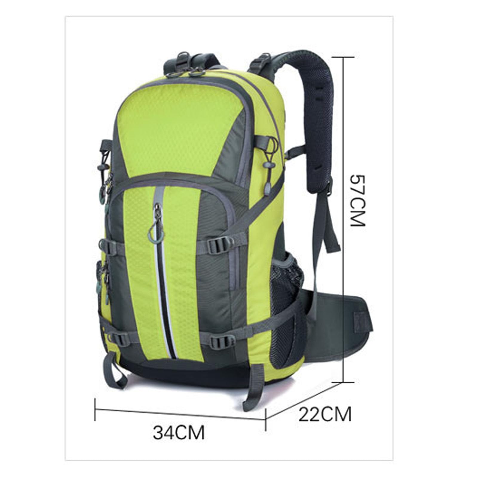 Wanderrucksack, Großer Outdoor Rucksack Wasserdicht mit Viel Stauraum, Ideal für Wandern, Camping, Reisen (Blau)