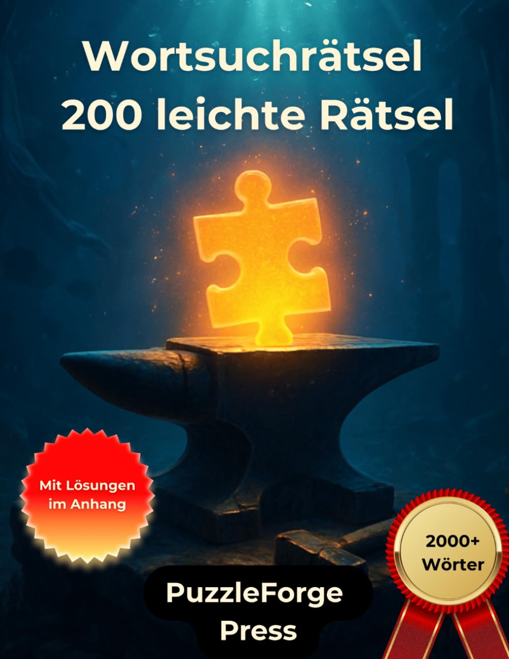 Wortsuchrätsel - 200 leichte Rätsel: Großdruck für Erwachsene und Senioren | 2000+ Wörter | 2 Rätsel pro Seite | Mit Lösungen im Buch | Sanfter ... & entspannte Rätsel zum Gehirntraining)
