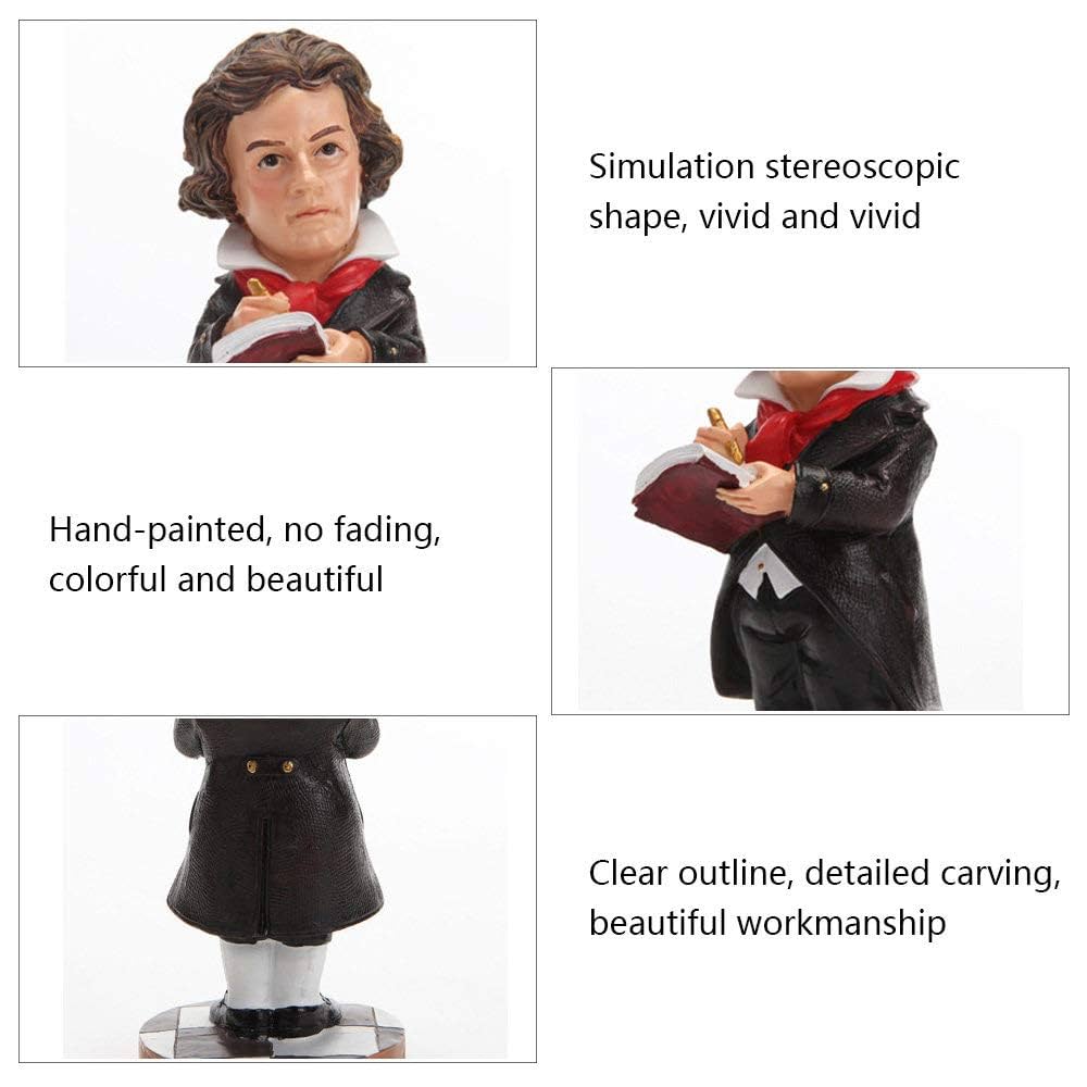 輸入木製オブジェ　ベートーヴェン Amazon.co.jp: 置物の装飾品、彫刻の装飾品、ベートーヴェン