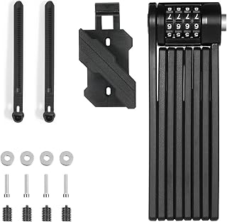 Anti-Theft Tool Mini Foldable Bicycle Lock Portable Anti-Theft Security Key Password Lock MTB Road Cycling Motorcycle E-Bike Lock Easy to use and Carry (Color : Password 120cm)