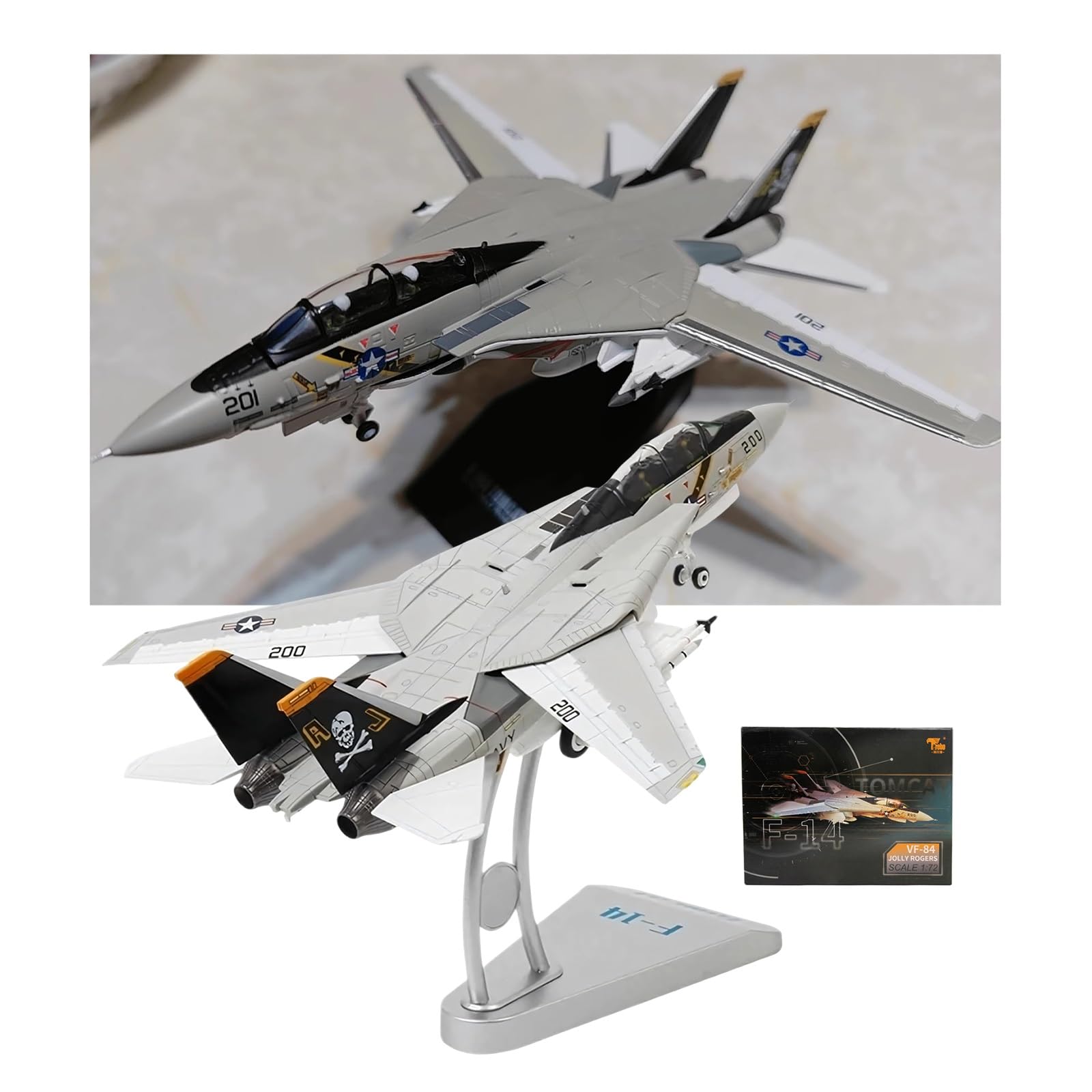 Amazon.com: F-14 Tomcat Fighter Model VF-84 1/72 Scale Alloy