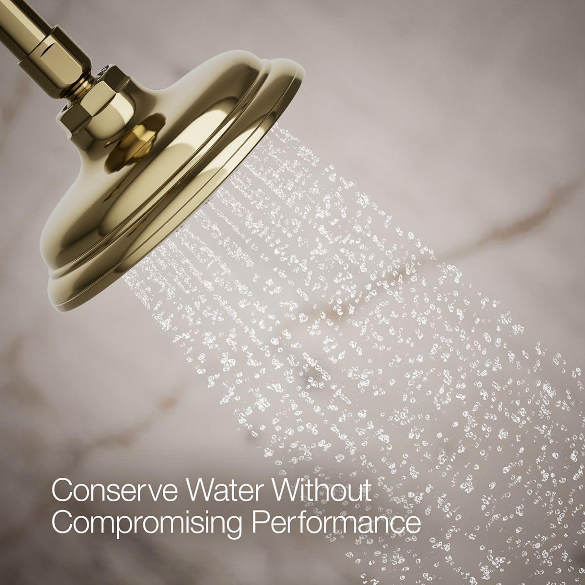 Kohler 72773-AF Artifacts® Single-function showerhead, 2.5 gpm, Vibrant French Gold