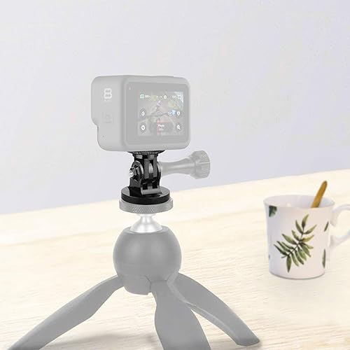 Miniatura 2 de Adaptador de montaje de trípode compatible con Gopro, conversión de montaje de cámara ChromLives de 14" -20, adaptadores de aluminio 1+1 sistema de