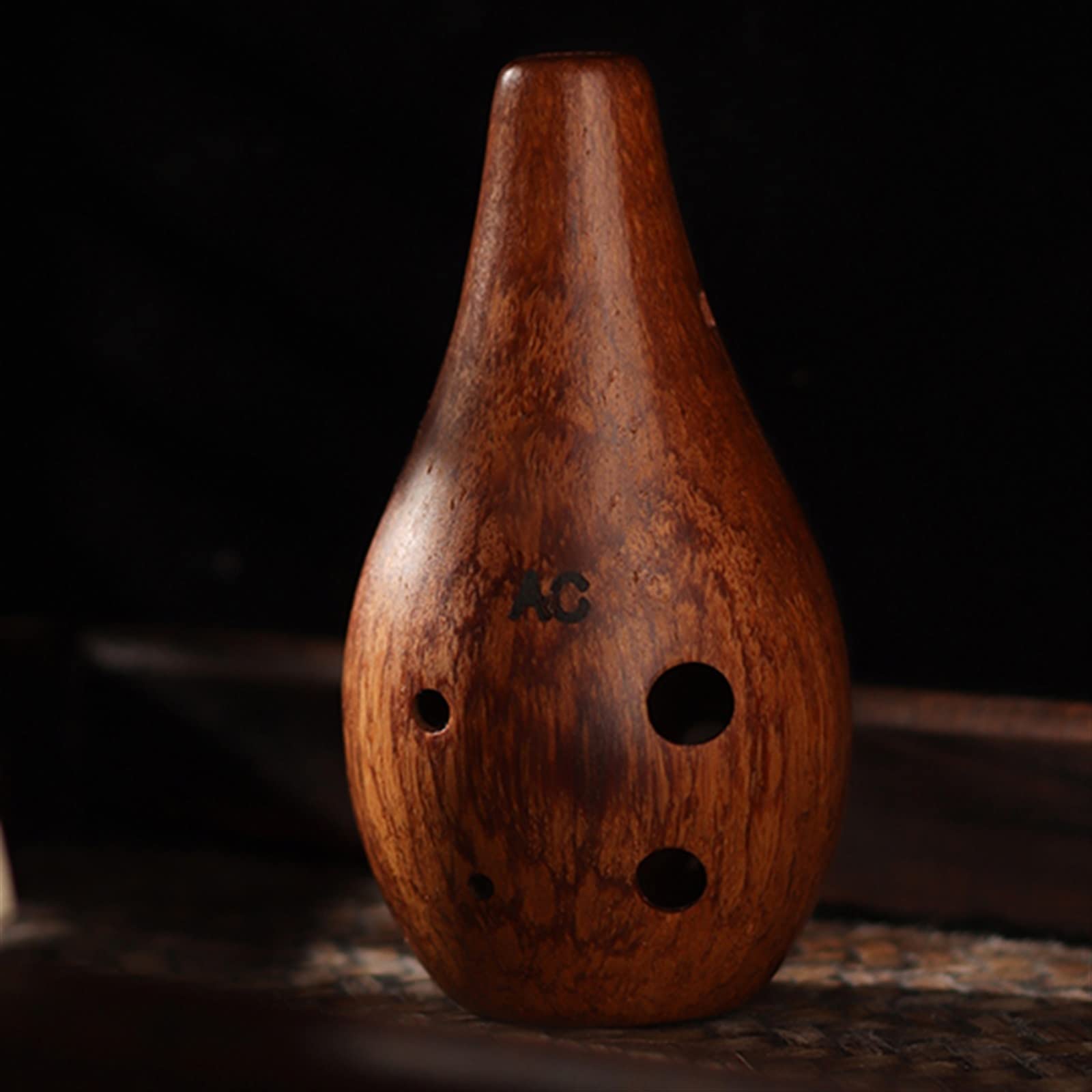 Ocarina professionale a 6 fori contralto C-tune Ocarina a sei fori AC in legno Ocarina per principianti anti-caduta Strumento a fiato strumento ocarina