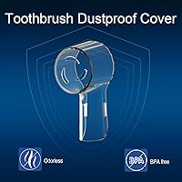 Vista 5 de Paquete de 6 fundas para cepillos de dientes a prueba de polvo compatibles con cabezales de repuesto Oral B iO Ultimate Clean Gentle Care y cepillos