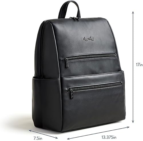 Miniatura 10 de Itzy Ritzy Eras - Mochila para pañales Bolsa de pañales elegante de gran capacidad para hombres con diseño neutro, 15 bolsillos, cambiador, correas