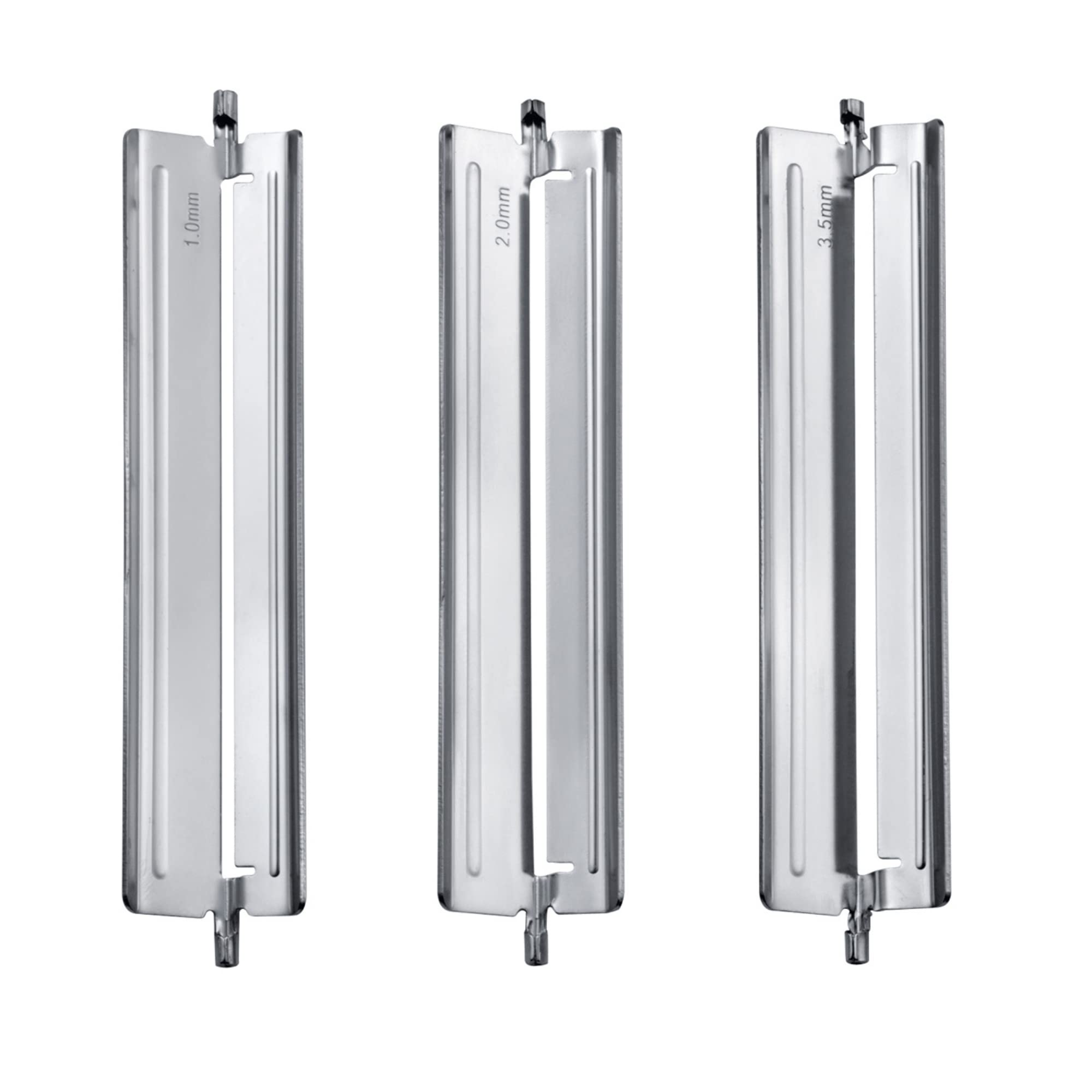 Cortador de 3 piezas, incluye tres cuchillas intercambiables de acero inoxidable ultra afiladas, crea rebanadas finas a gruesas, apto para lavavajillas 3
