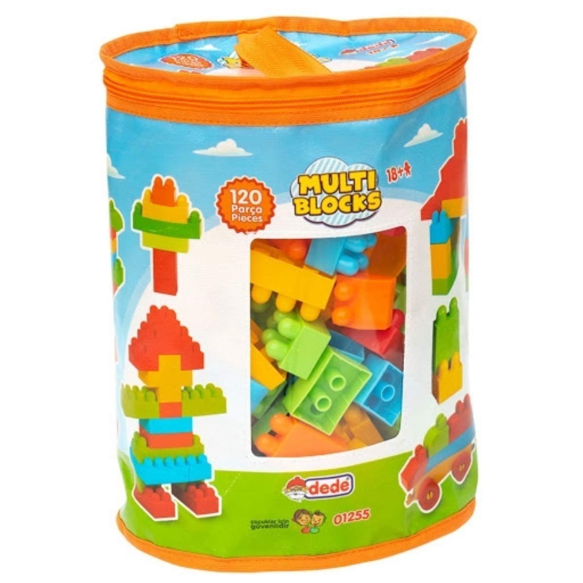 Toys Multi Blocks 120 Pcs, Multicolor, 120 Pieces
