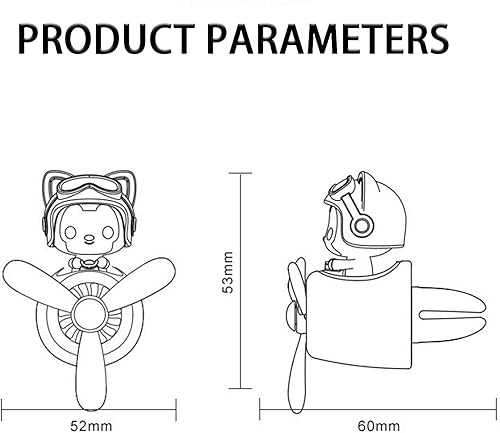 Miniatura 2 de 2 ambientadores para automóvil, lindo difusor de coche con diseño de oso piloto, ambientadores de salida de aire, adecuados para decoración interior