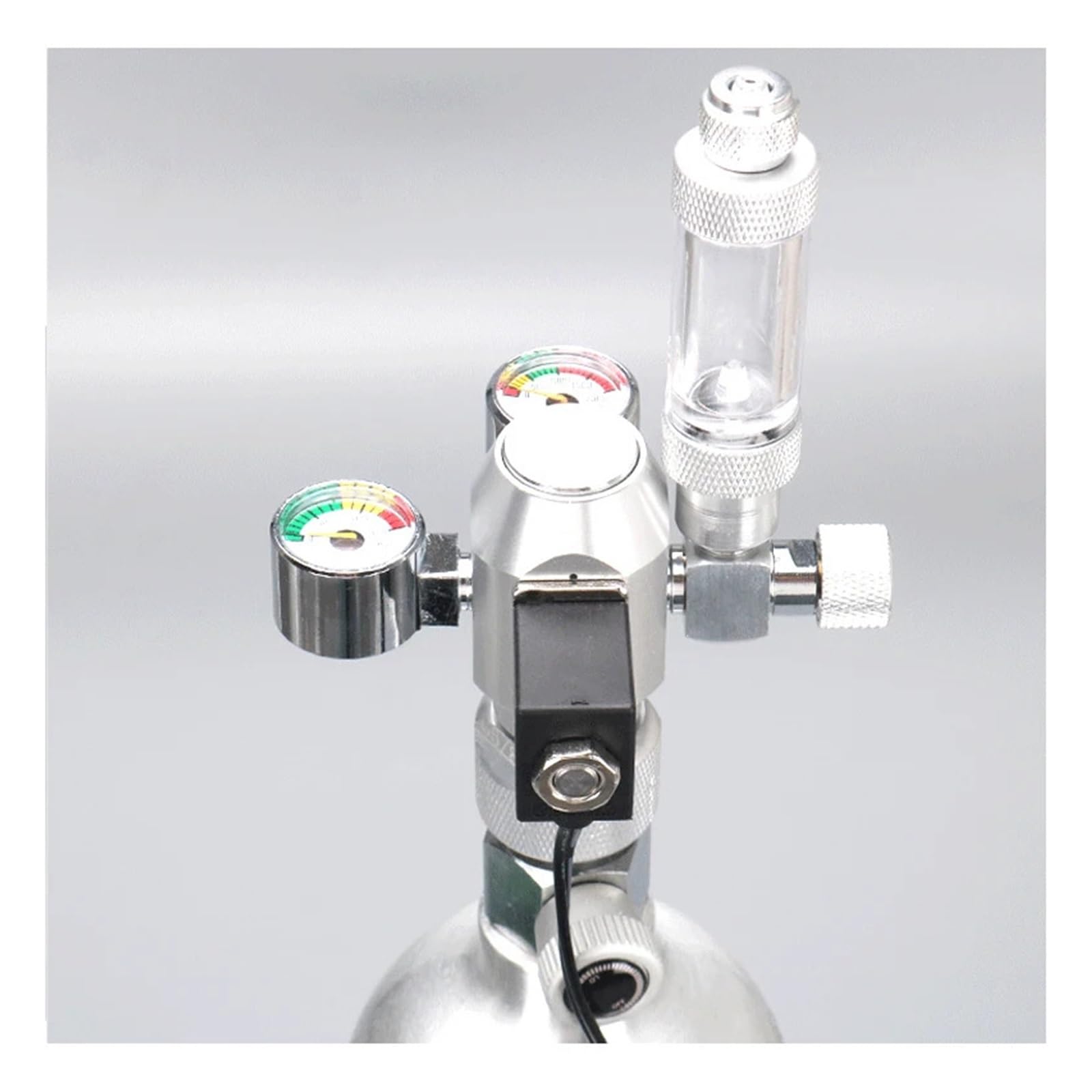 Régulateur de CO2 d'aquarium DC12V, avec clapet Anti-Retour, Compteur de Bulles, électrovanne magnétique, vanne de réglage Fin à 360 °, dioxyde de Carbone(R120X,W218 DC12V)