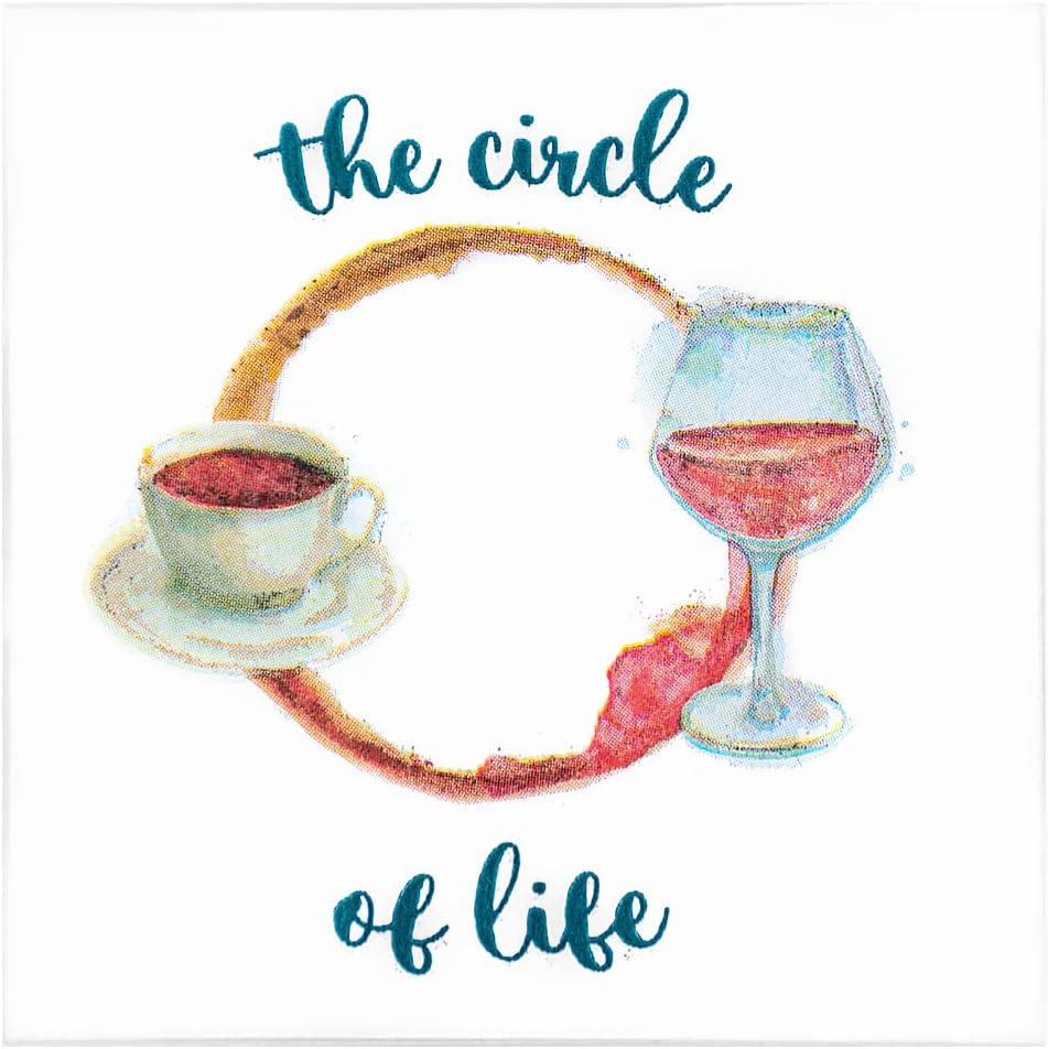 30 Pk, "Coffee to Wine is the Circle of Life" Paper Cocktail Party Napkins