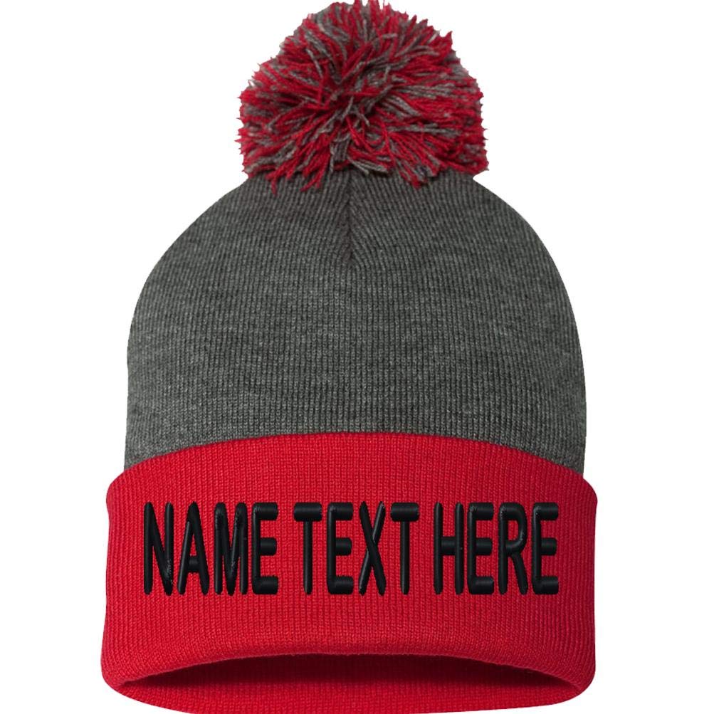 Custom Embroidery Knit Skull Caps EMBROIDERY & ORIGAMI