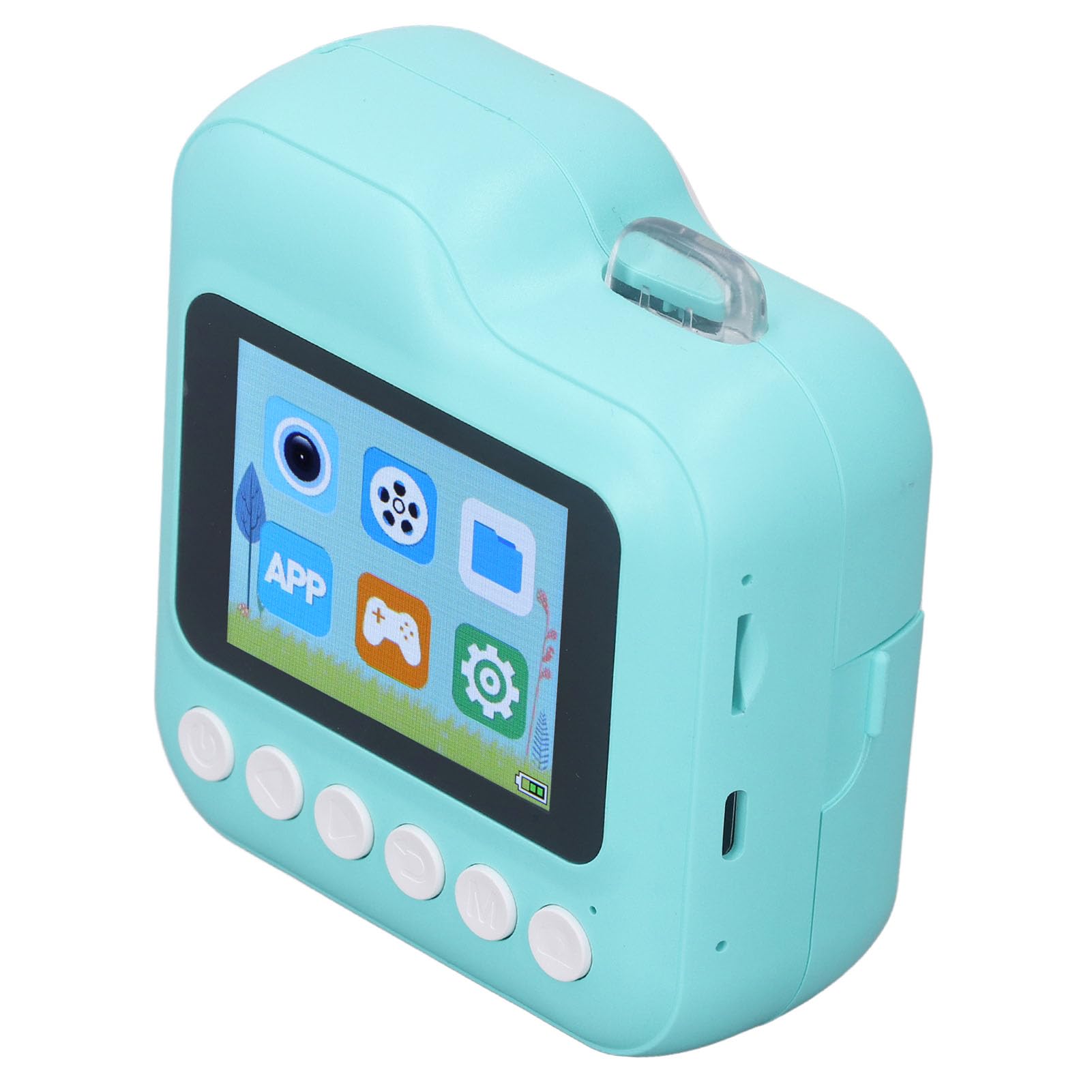 Fotocamera Digitale, Batteria da 1200 Mini Mini Fotocamera Portatile Portatile Facile da Usare in Tempo Reale Ad Alta Definizione con una Scheda da 32 G per il Viaggio (Roseo) (BLUE)