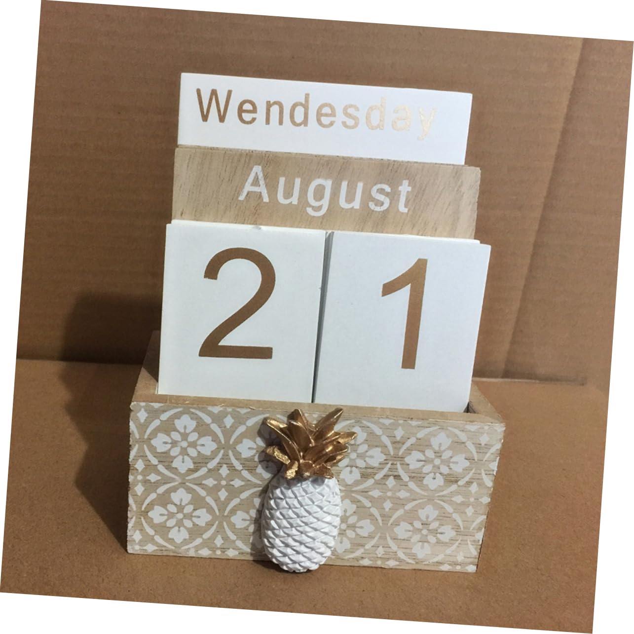 VILLCASE 2 Pz Calendario Da Tavolo Arredamento Del Tavolo Decorazioni Per La Casa Arredamento Per La Casa D'epoca Arredamento Retrò Decorazioni Per Ufficio Scrivania Di Legno