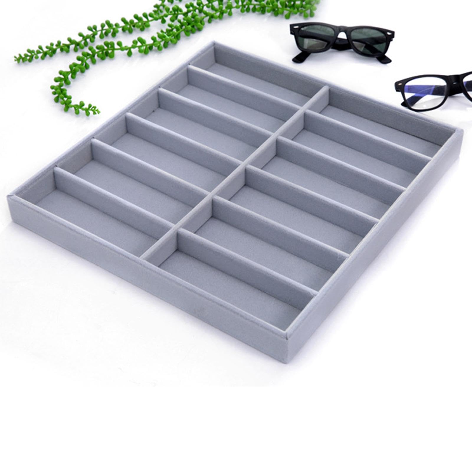 Organizador de Gafas de Sol, Caja de Almacenamiento de Gafas, Decoración, a Prueba de Polvo, Joyería